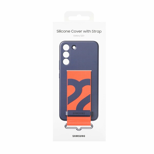 Samsung Silicone Cover with Strap Galaxy S22 Plus navy EF-GS906TNEGWW