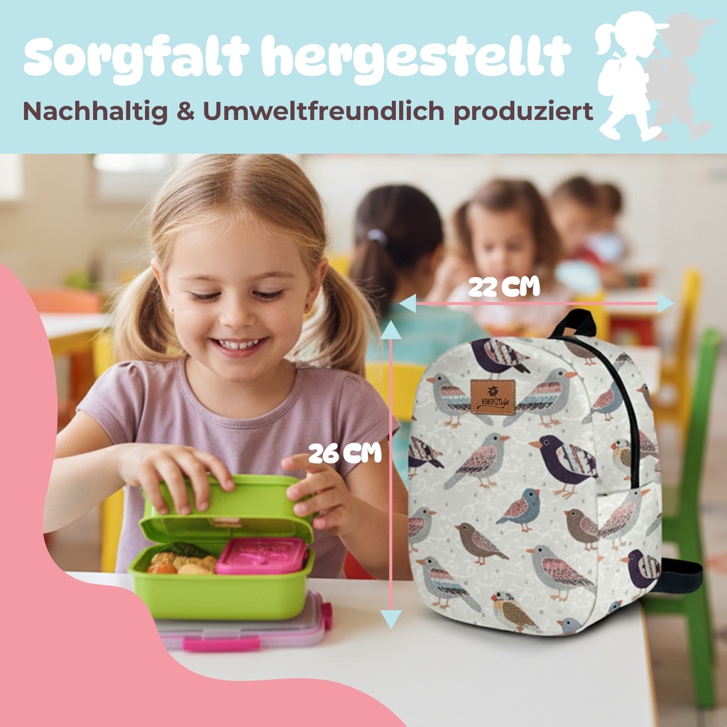 Kokopatik Kleine Kindergarten Tasche Polyester 22x26 cm