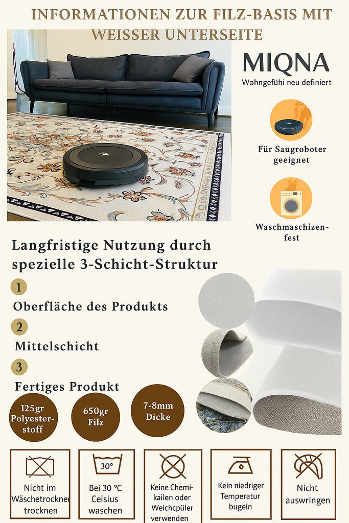 miqna Küchenteppich Gel Läufer Grau Weiß Schwarz – rutschfest, Coffee Design
