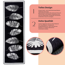 miqna Kurzflor Teppich Modern Geometrisch Hoja Schwarz 80x200 Rutschfest