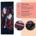 miqna Rutschfester Waschbarer Küchenteppich Schwarz – Küchenläufer & Matte