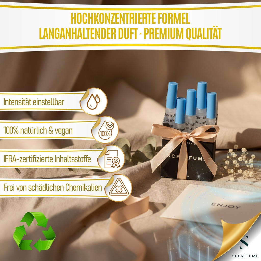 Scentfume Fragrance Oil Discovery Set -2Ml -5 pieces-Total 10 ml