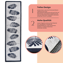 miqna Moderner Küchenläufer Waschbar Rutschfest Teppich Schwarz Weiß