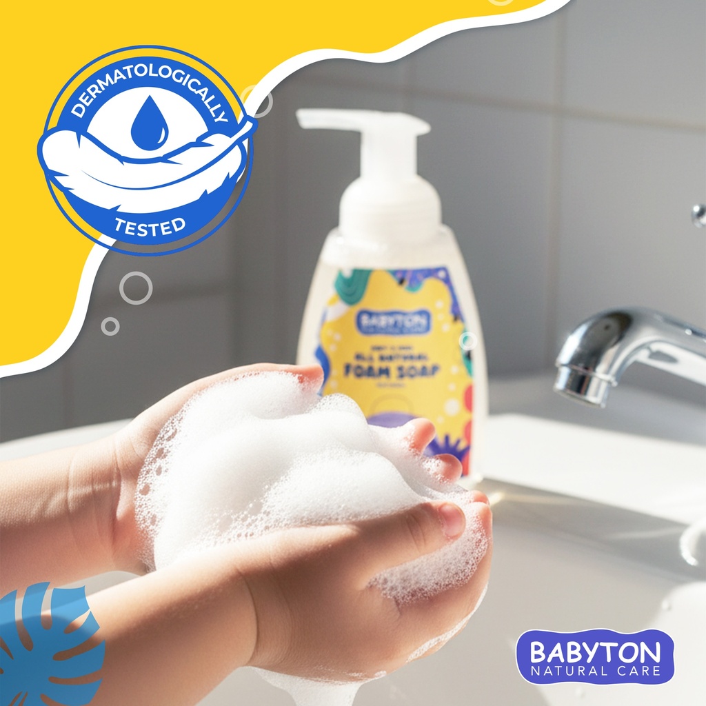 Babyton Natur-Schaumseife für Kinder 350 ml | Sanft, Vegan & Parabenfrei