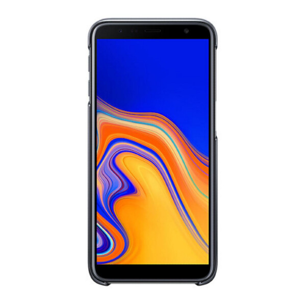 Samsung J6 Plus EF-AJ610CB Gradation Clear Cover black