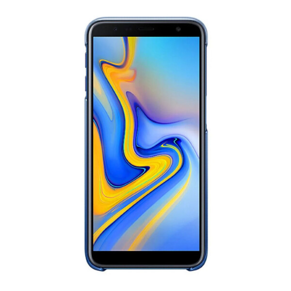 Samsung J6 plus EF-AJ610CL Gradation Clear Cover blue
