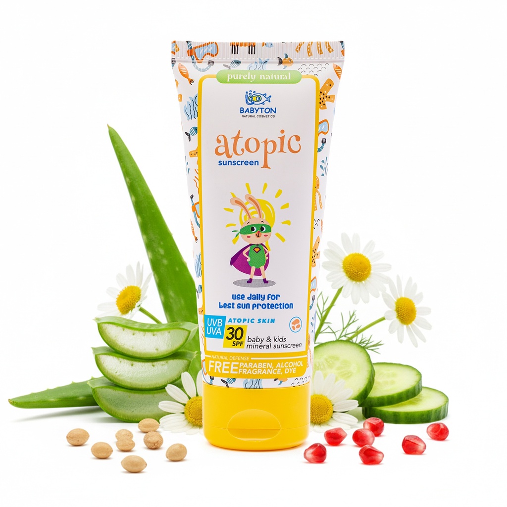 Babyton Mineral Sonnencreme SPF 30 für Babys & Kinder – Sensible Haut, Organisch