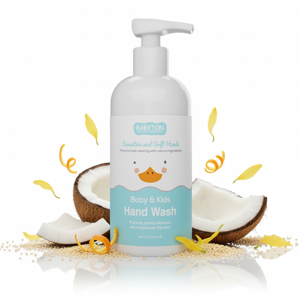 Babyton Hand Wash 250ml | Sanft, Feuchtigkeitsspendend, Parabenfrei, Duftfrei