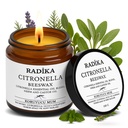 Mosquito Repellent Candle, Anti Mücken Kerze, 100% Rein, BIO, natürlich, 100 gr