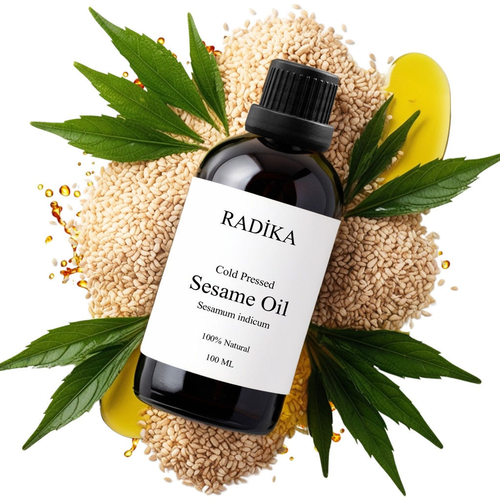Organic Sesame Oil for Skin & Hair 100 ml – Cold-Pressed, Pure & Nourishing