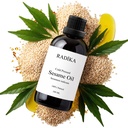 Kaltgepresstes Bio Sesamöl 100 ml – pure Pflege für Haut, Haar & Massage