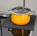 FireMat Black Edition 19x19cm Feuerfeste Unterlage, Hitzebeständig bis 300°C