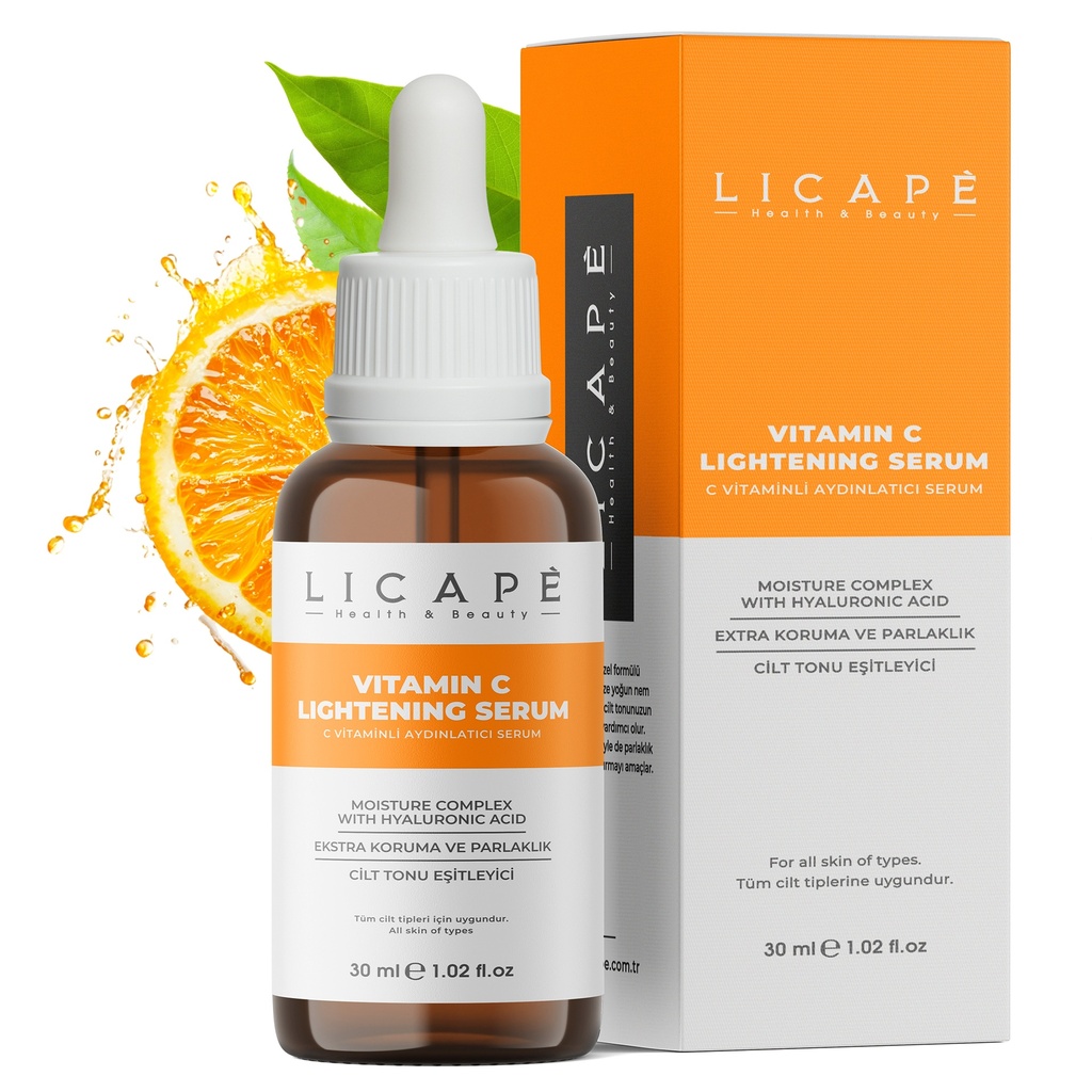 Licape® Vitamin C Serum Gesicht | 30ml | Hochdosiertes Hyaluron Serum