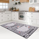 miqna Teppich Moderner Küchenteppich  Gel Läufer Küchenläufer mit rutschfestem