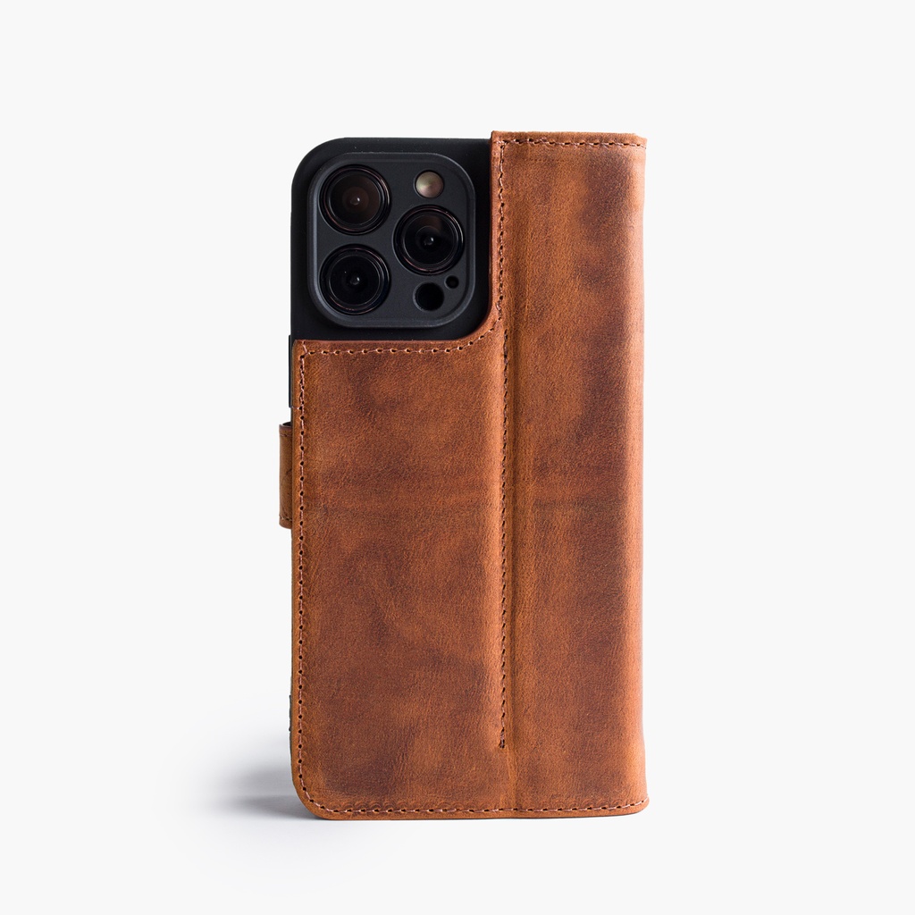 Wachikopa Leder Handyhülle kompatibel mit iPhone 15 Plus Wallet