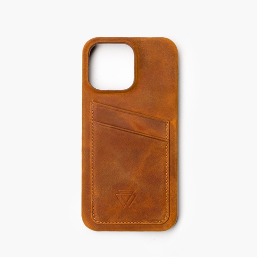 Wachikopa Full Wrap Lederhülle iPhone 15 mit Kartenfächern