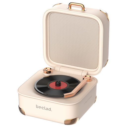 [G-485126] beclad. LP Player BT Speaker Beige BE-BS001V