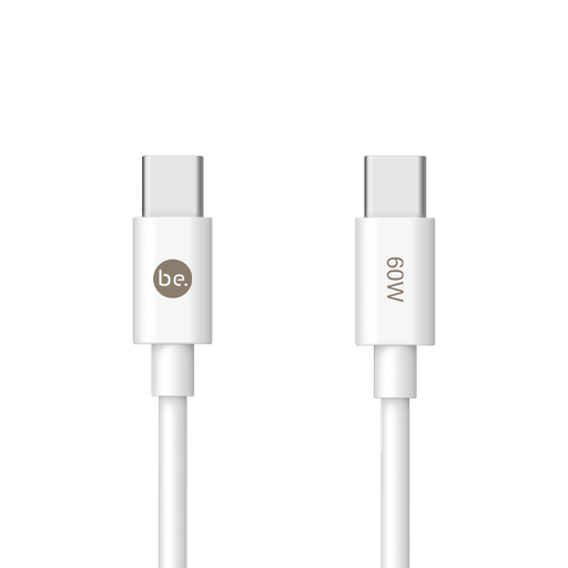 [G-805657] beclad. 60W C to C TPE Charging Cable (1.2m) / White BE-PC160WG-GR