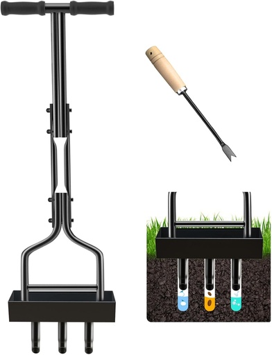 [G-469588] Kedoxi Manuell Rasenlüfter 3 Zinken, 38In Aerifizierer für Garten&Hof