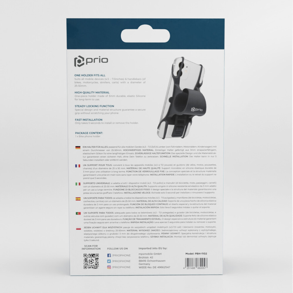 prio Bike Phone Holder Stretch