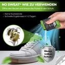 Schuhpuder 10er Pack - 60 Tage Schutz bei einmaligem Gebrauch gegen Fußgeruch