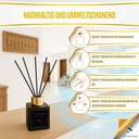 Raumduft mit Duftstäbchen – Veilchen, Jasmin und Schwarze Orchidee, Zimt - 110 ml