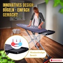 Bügelbrett 46x127 cm, höhenverstellbar, rutschfest, für Dampfbügelstation, Ironing Board