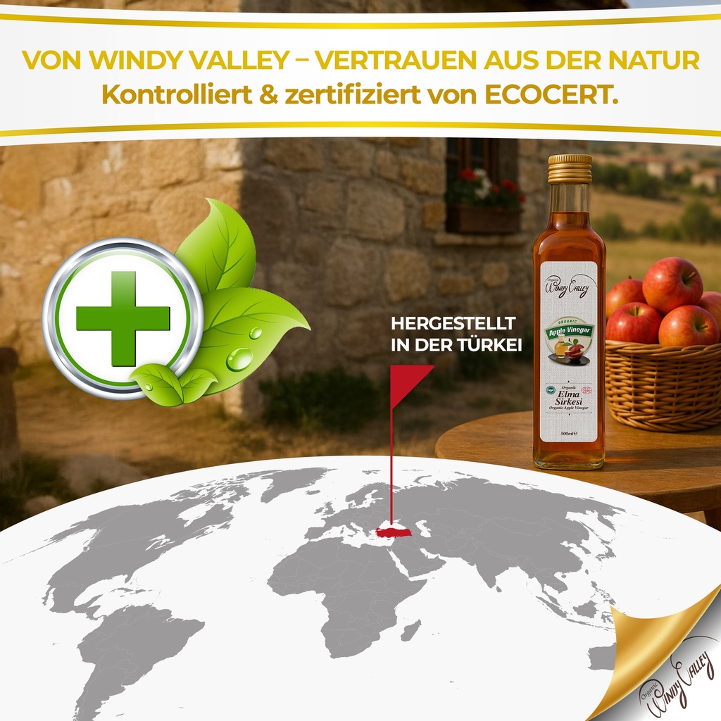 Apfelessig 500 ml | Bio Essig | Apple Cider Vinegar