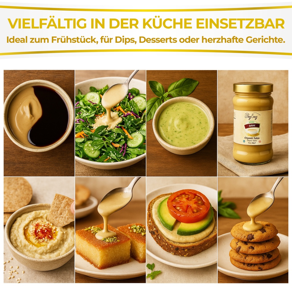 Tahini 300g | 100% Bio Tahinipaste | Bio Sesam Tahini