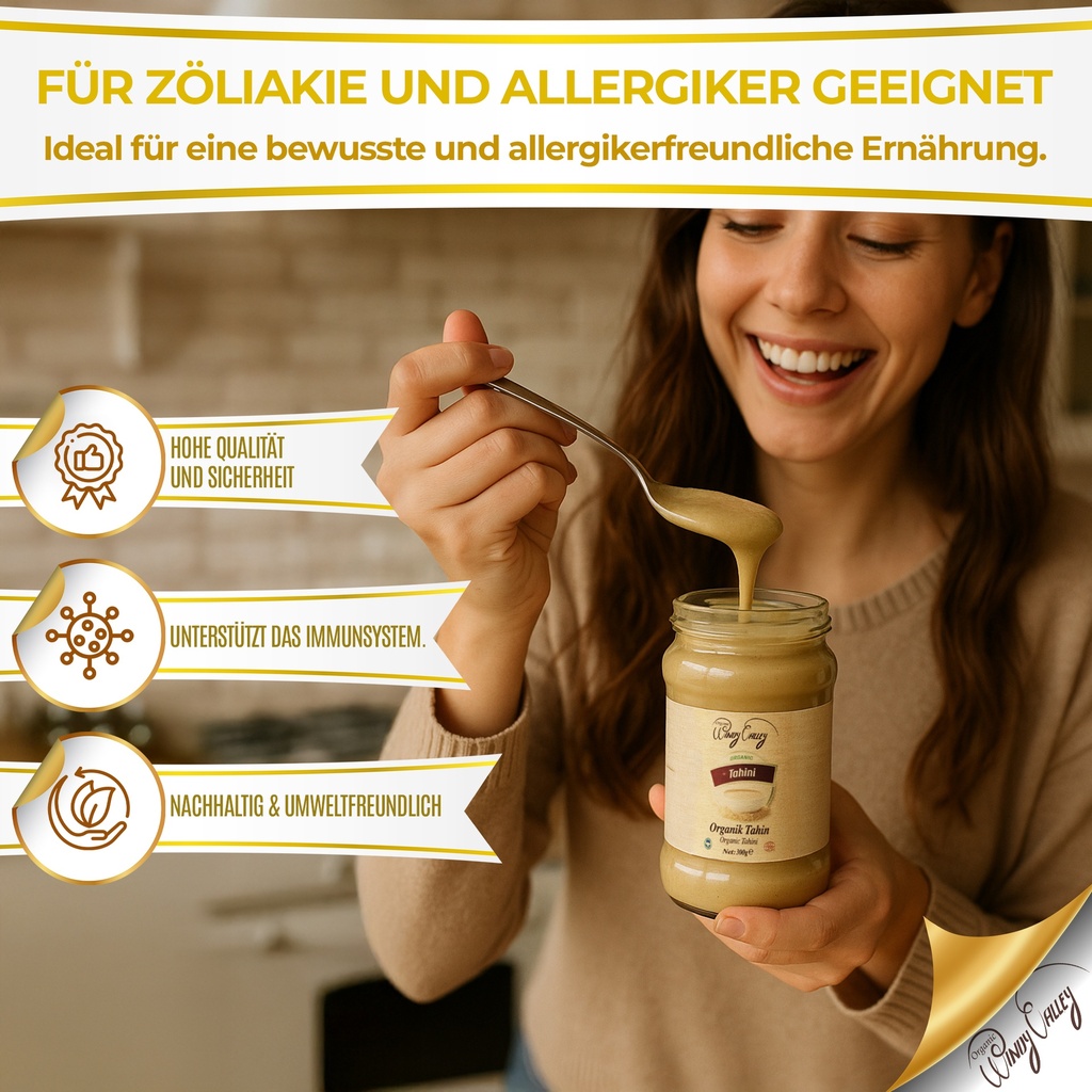 Tahini 300g | 100% Bio Tahinipaste | Bio Sesam Tahini