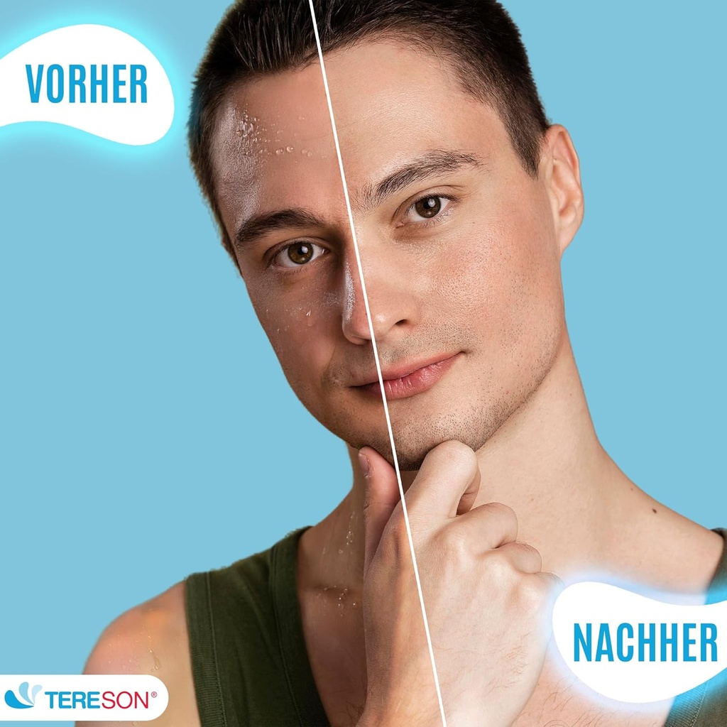 Tereson 2x Antitranspirant Gel 50 ml, Starkes Schwitzen,Bei Schwitzen im Gesicht