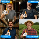 Beybi | 12 Paar Arbeitshandschuhe - Polyester, Nitril 1/2-Beschichtung
