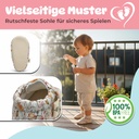 Kokopatik Organische Baumwolle Baby Hausschuhe rutschfest Neugeborene BohoBlumen
