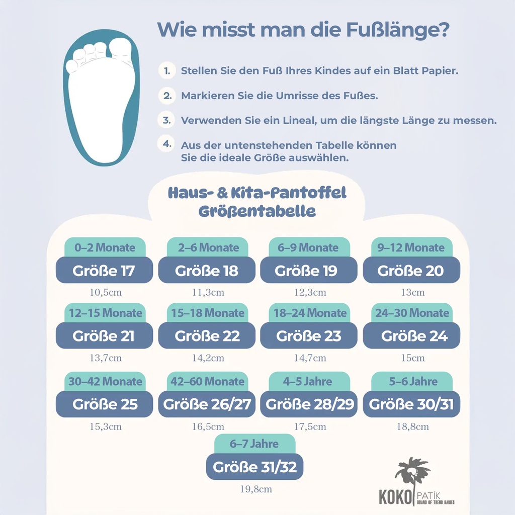 Kokopatik Organische Baumwolle Baby Hausschuhe rutschfest Neugeborene Schiff