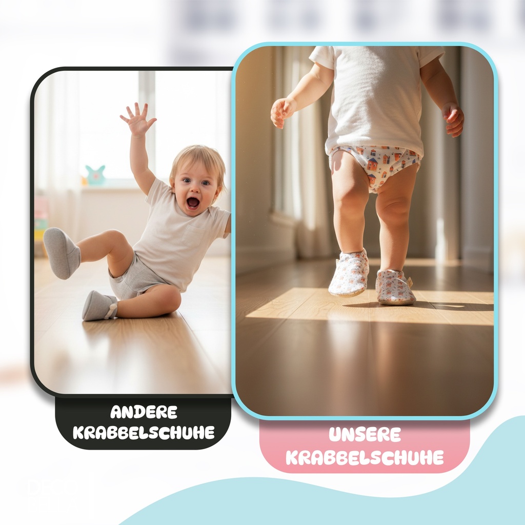 Kokopatik Organische Baumwolle Baby Hausschuhe rutschfest Neugeborene Schiff