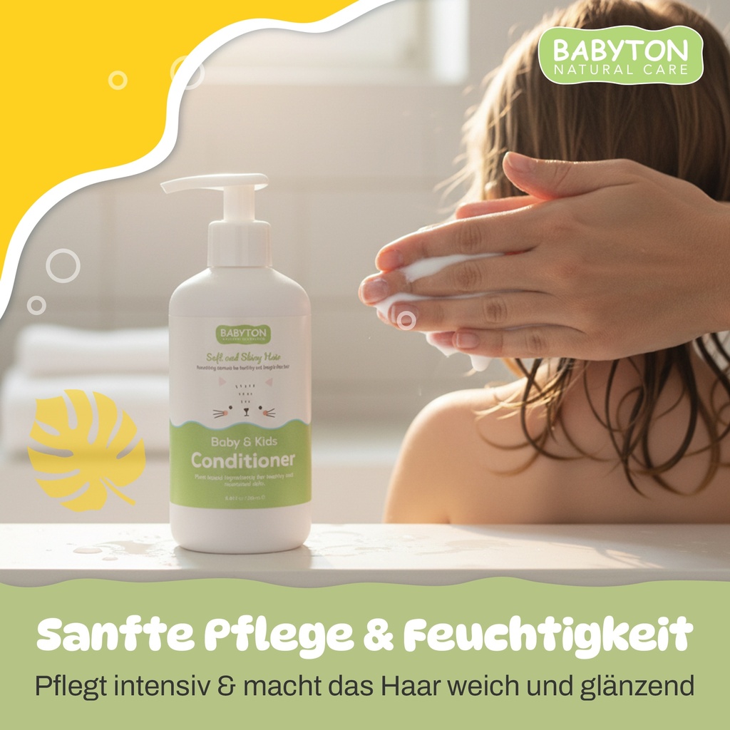 Babyton Baby & Kids Conditioner 250ml | Sanft, Nährend, Bio & Vegan