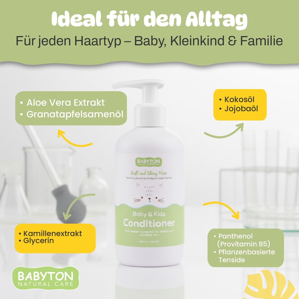 Babyton Baby & Kids Conditioner 250ml | Sanft, Nährend, Bio & Vegan