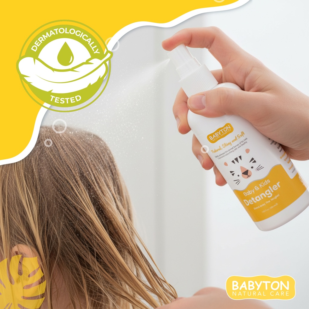 Babyton Baby & Kids Detangler Spray 200ml | Sanft, Natürlich & Knotenfrei