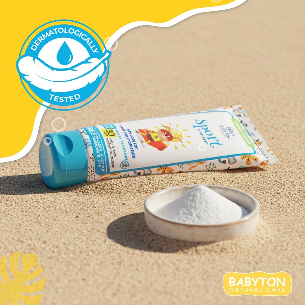 Babyton Mineral Sonnencreme SPF 30 für Babys & Kinder, Wasserfest, Sanft