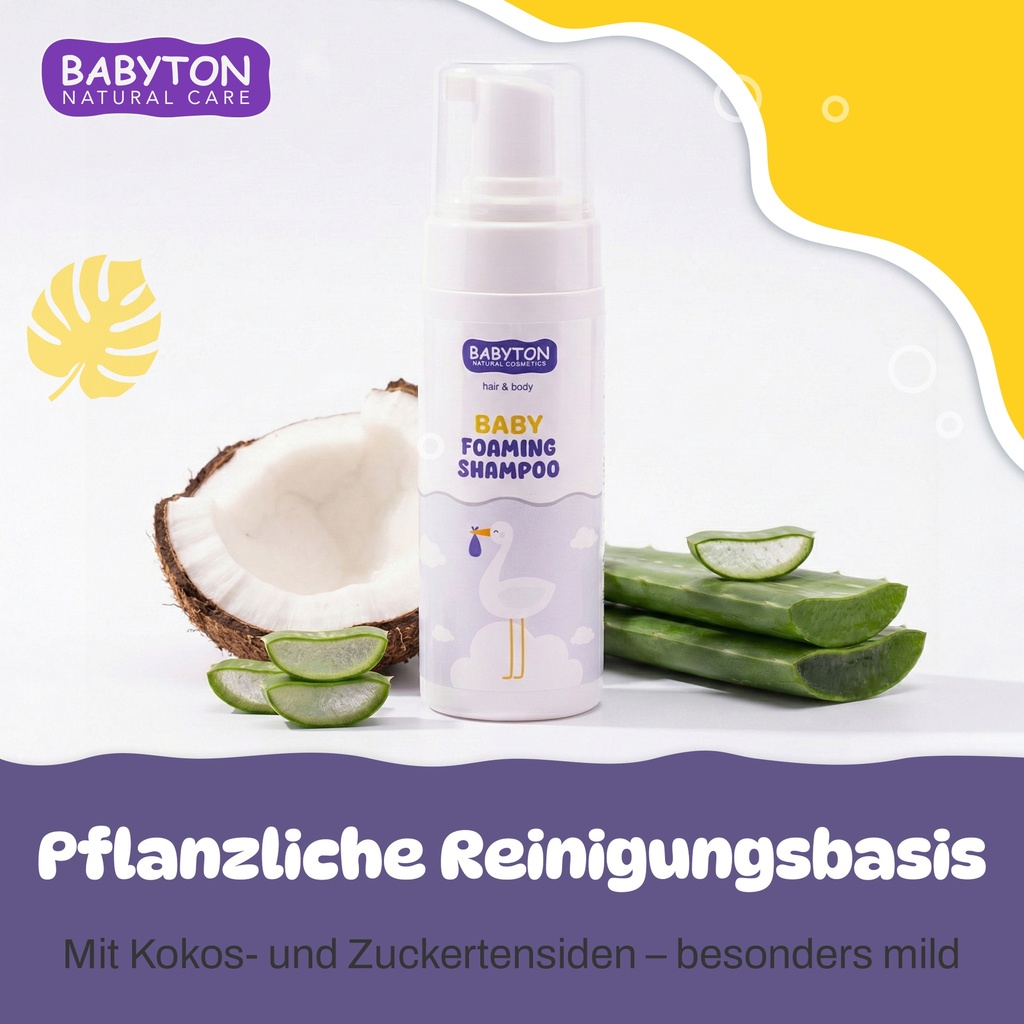 Babyton Baby Schaum-Shampoo 150ml | Sanft, Parabenfrei & Tränenfrei
