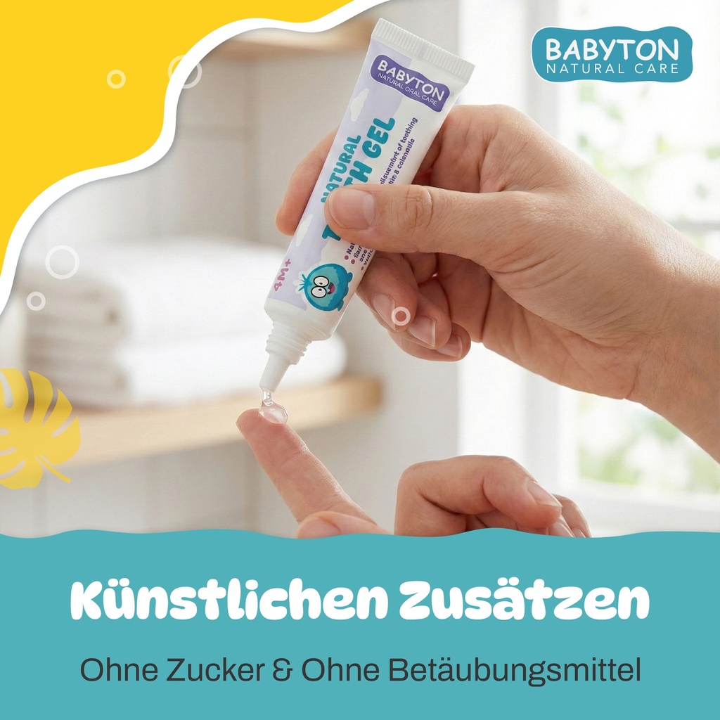 Babyton Baby Zahn-Gel 15g | Natürliche, Fluoridfreie & Sanfte Zahnpflege