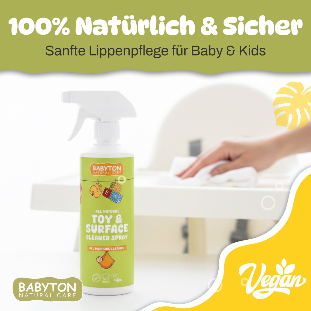 Babyton Natur-Reiniger 500 ml | Ungiftig, Pflanzlich, Für Babys & Kinder