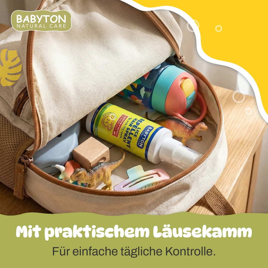 Babyton Lice Repellent Hair Spray & Comb 