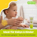 Babyton Natürliche Zahnpasta Tropischer Geschmack, SLS/Fluorid/Parabenfrei 50ml