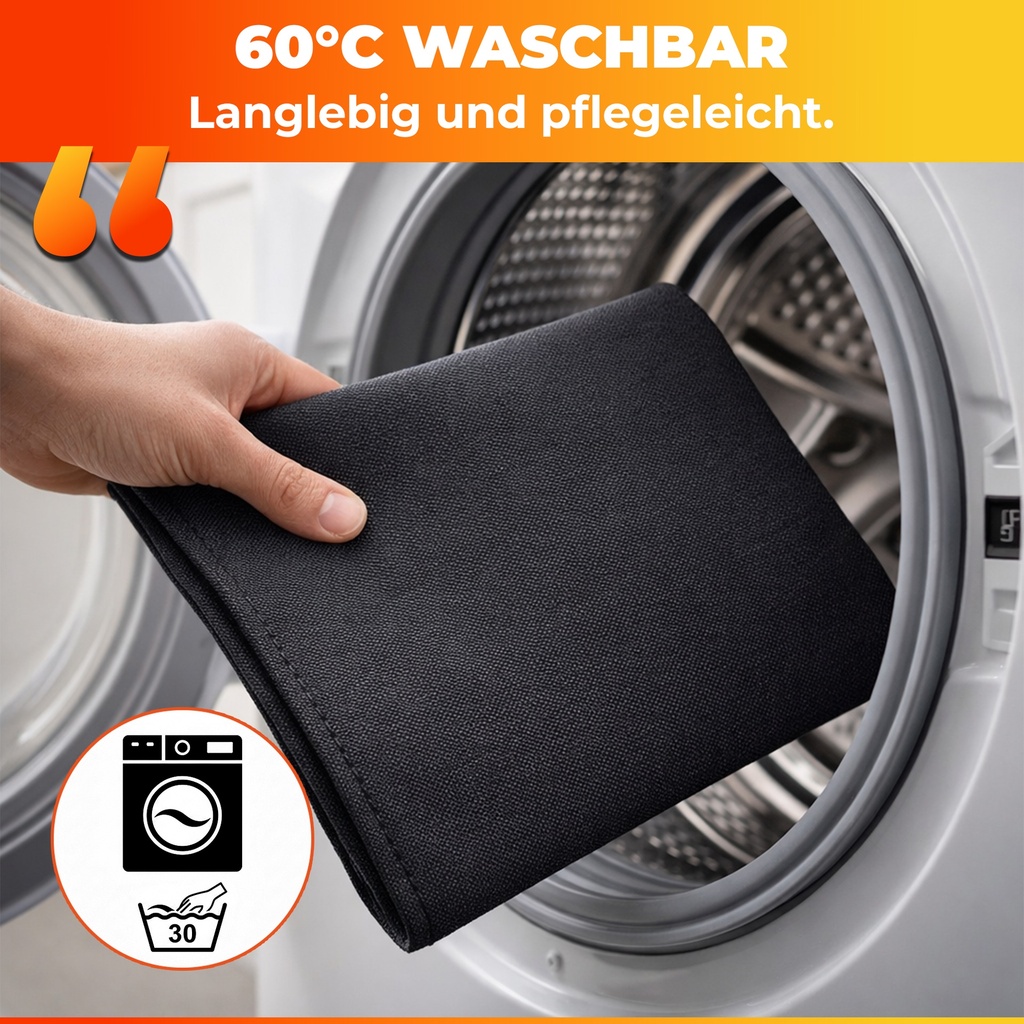 FireMat Black Edition Feuerfeste Unterlage 60x70cm| Hitzeschutzmatte