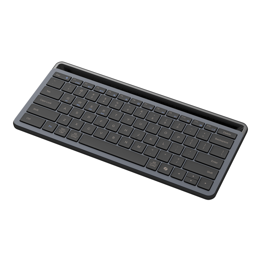 beclad. Bluetooth Keyboard with Stand(2.4G + 2 bluetooth) 