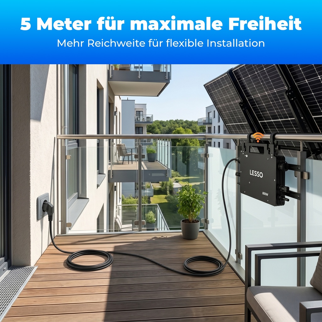 Inverter-Anschlusskabel 5m Entnommen von LESSO