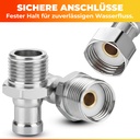 Flexibler 1.5 meter Anschlussschlauch aus Edelstahl für Wasseranschluss