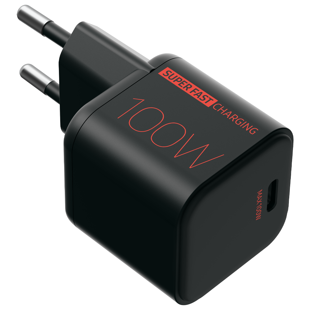 beclad. Mini 100W 1 Port Travel Adapter BLACK BT-PT110MBG-GR
