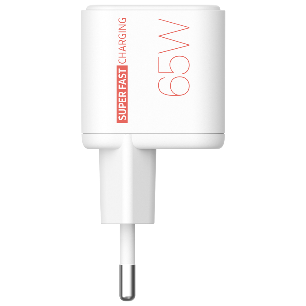 beclad. Mini 65W 1 Port Travel Adapter WHITE BT-PT165MWG-GR